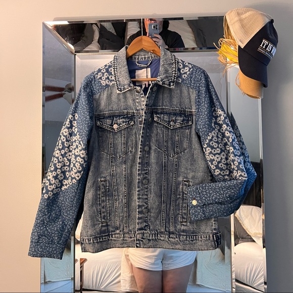 Anthropologie - Avec Les Filles Denim Quilted Jacket - Picture 3 of 11